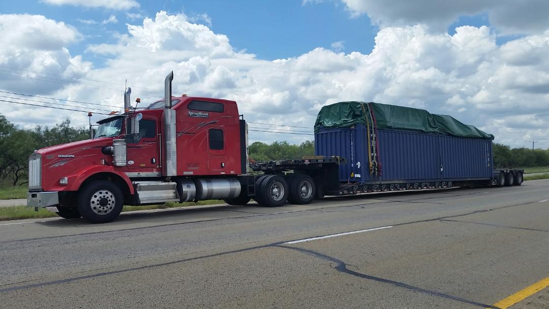 Special Permitted - Over Height Load - moving from Long Beach, CA to Tyler, TX.